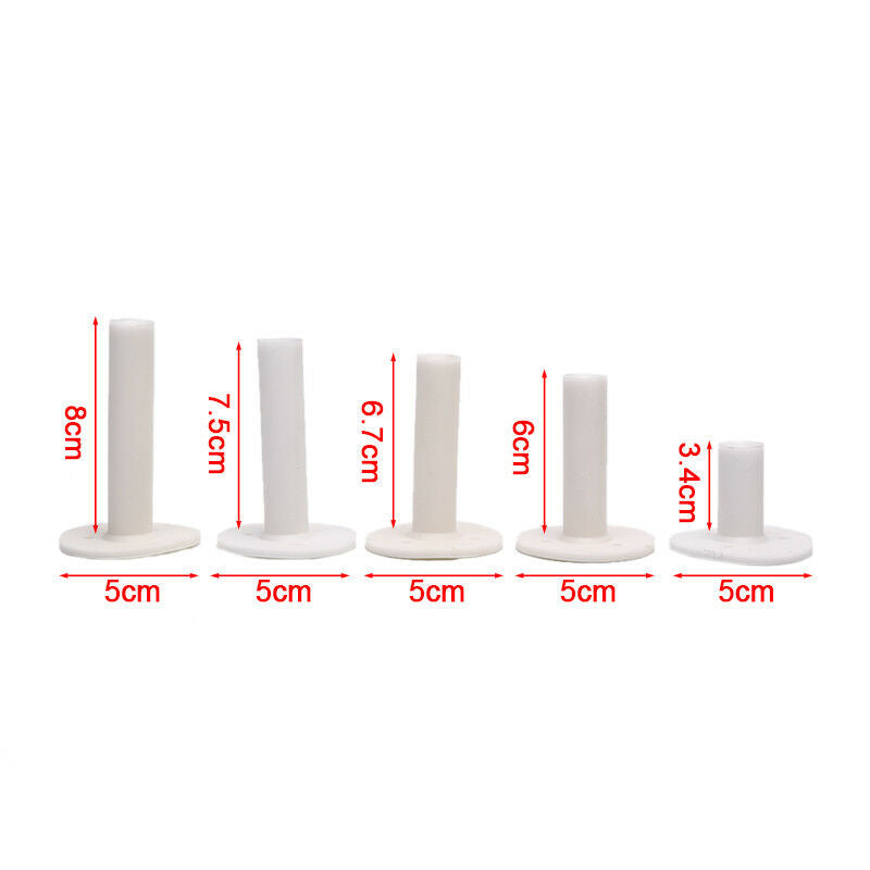 5pcs/set White Golf Rubber Tee 5 Different Size Tees Holders Rubber T .l8