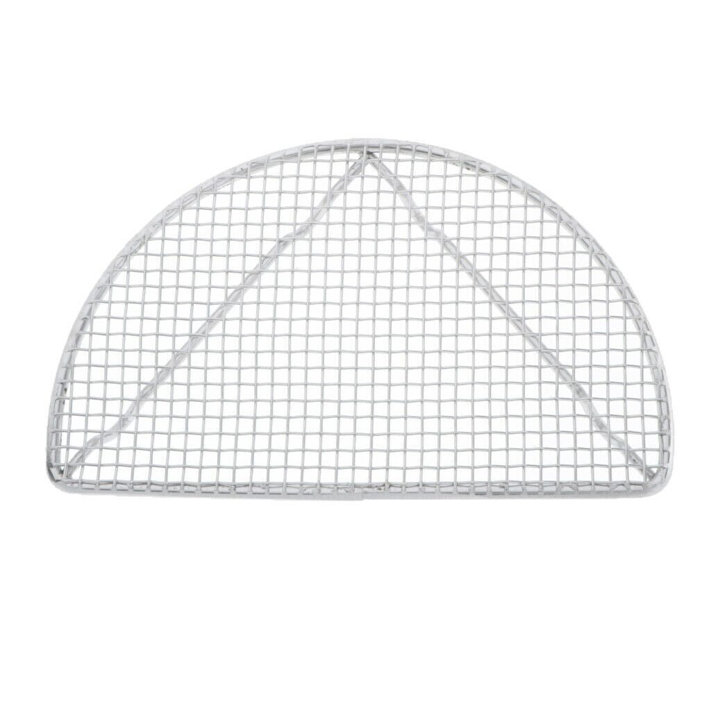 Set of 4 Stainless Steel Holes BBQ Grill Net Rack Outdoor Heat Resistance