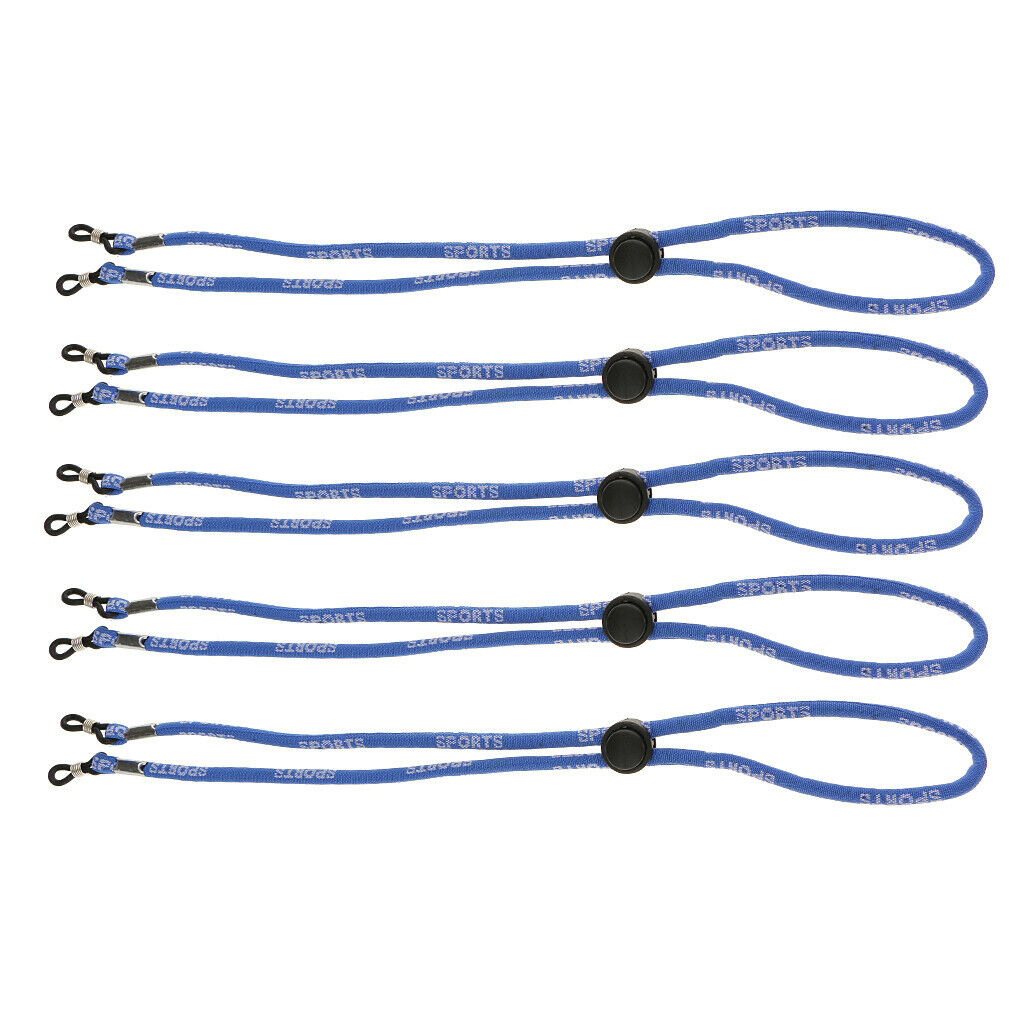 Adjustable Sports Goggles Cable Band Neck Strap Red And Blue