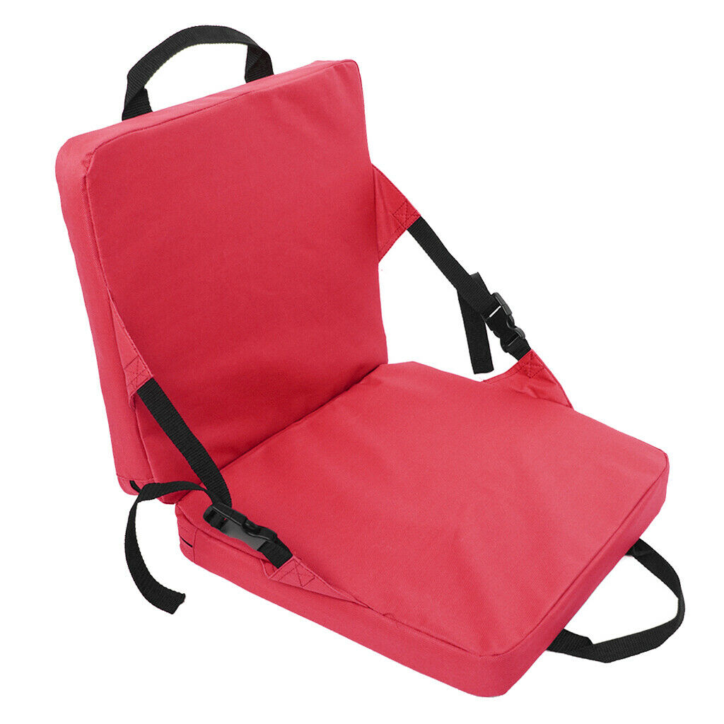 Portable Outdoor Folding Seat Chair for Camping Picnic Sports Bleacher Red