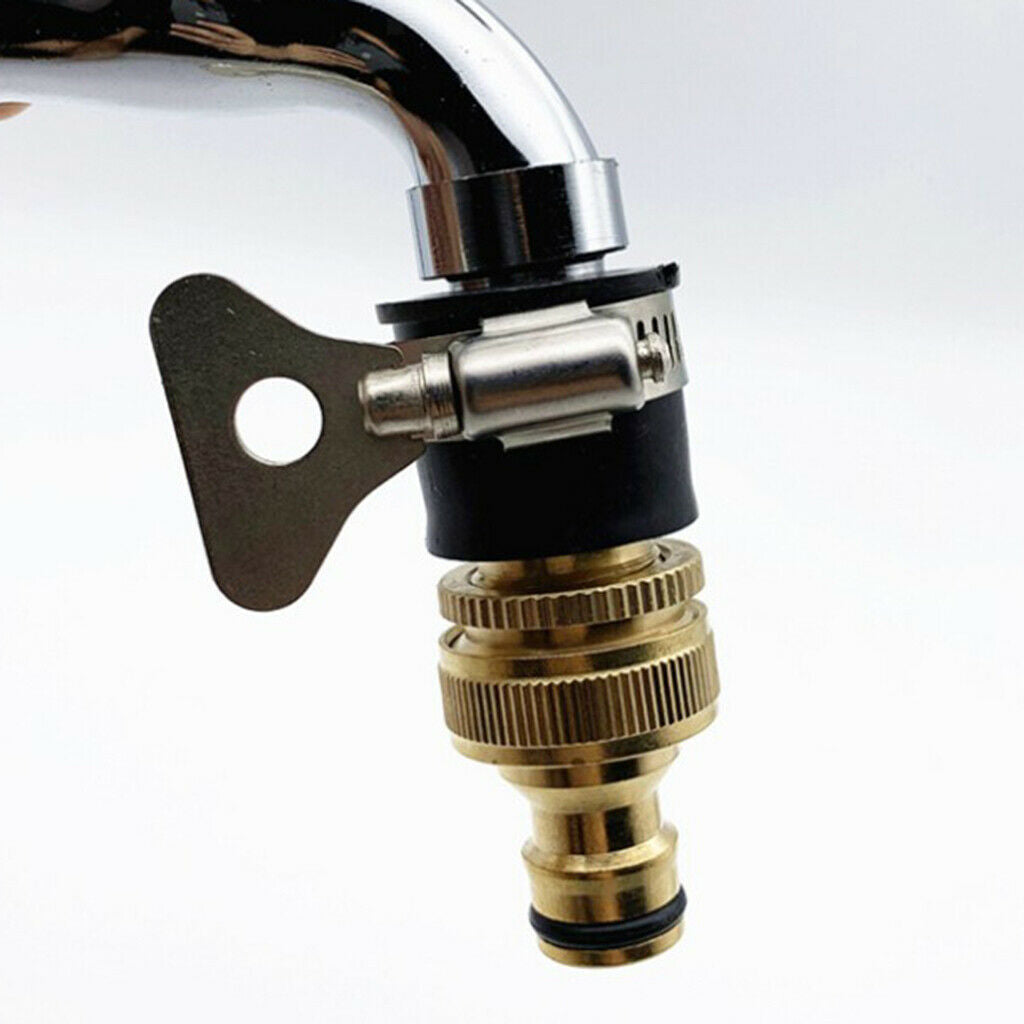 1/2"3/4" Thread Quick Garden Nozzle Faucet Brass Pipe Tap Connector Adapter