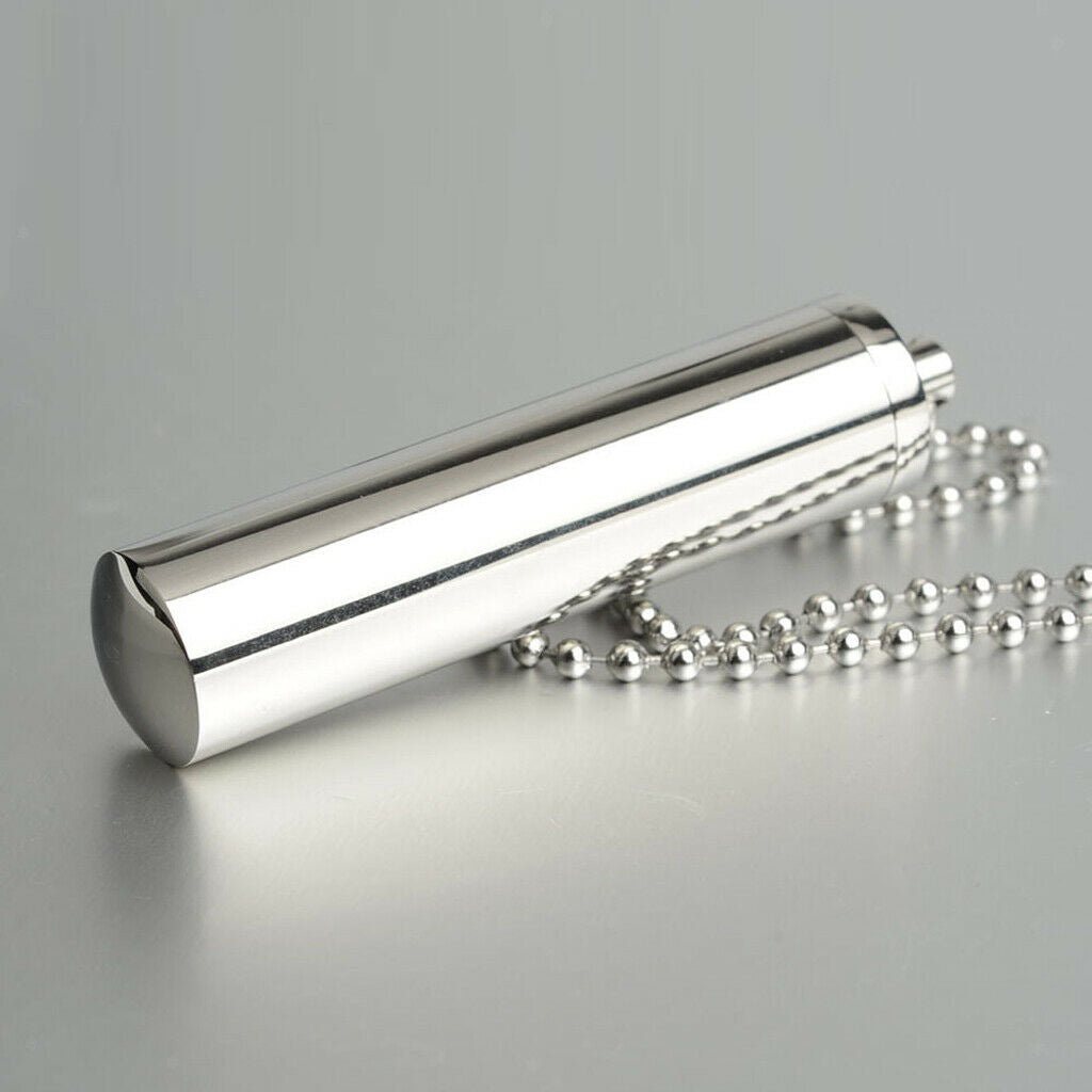 2X Stainless Steel Capsule Pendant Urn Ash Memorial Keepsake DIY Pendant  Small