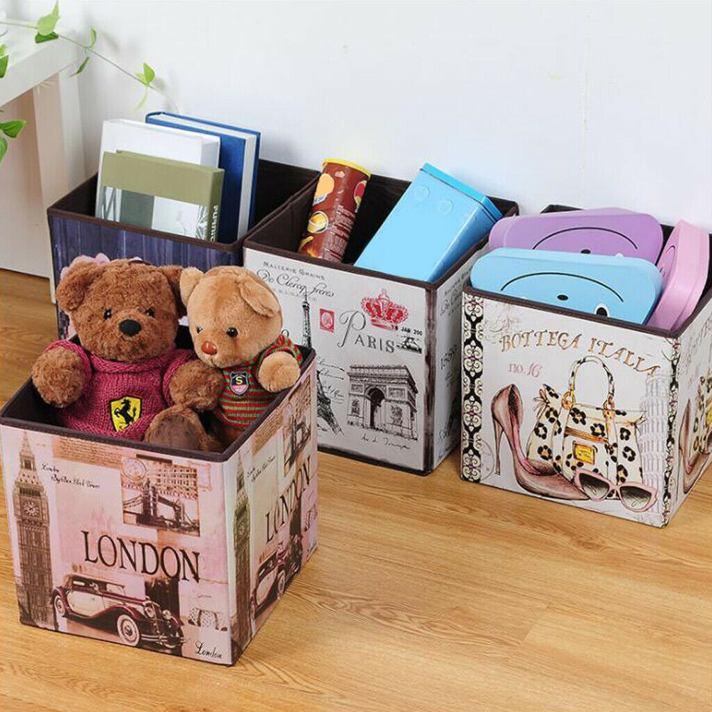 Foldable Storage Ottonmans Box Chest Seat Food Stool Big Ben