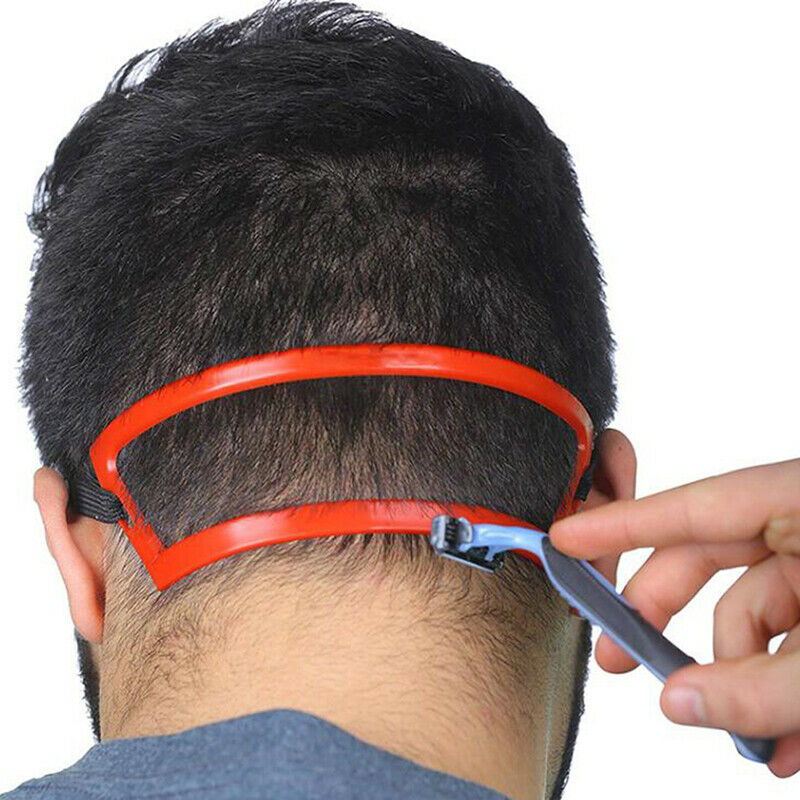 2Pcs Neck Hair Line Guide Neckline Haircut Shave Shaping Template Beard T.l8