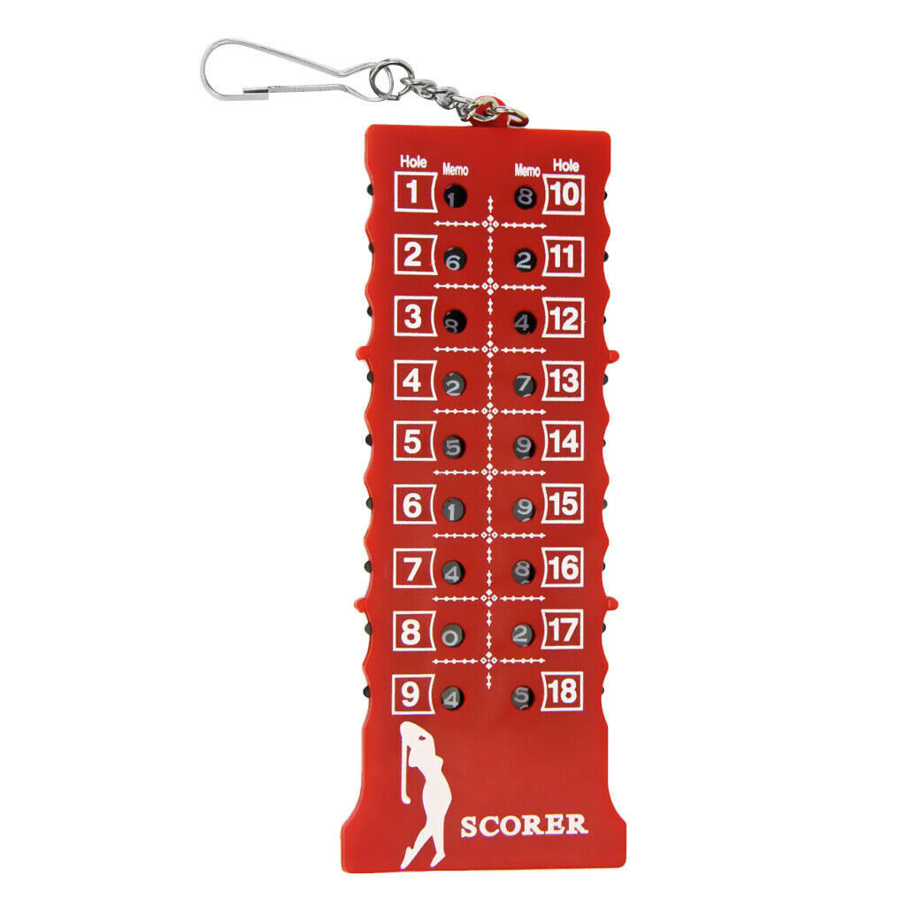 Portable   Golf   Score   Scorer   Stroke   Counter   Red   Scores   Counting