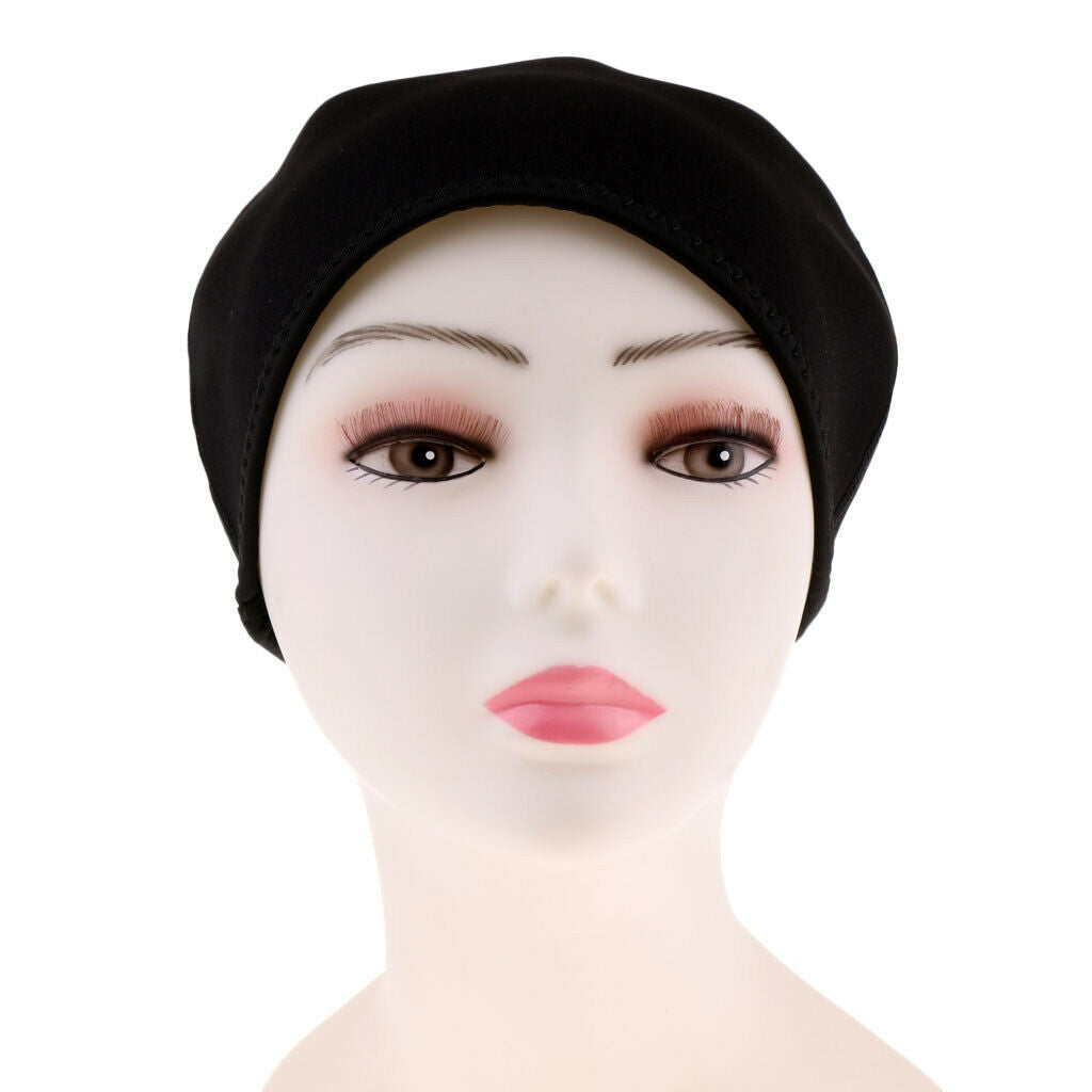 2mm Neoprene Beanie Hat Super Stretchy Warm Waterproof L 57 to 61cm Black