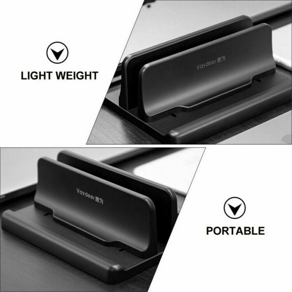 Black Vertical Laptop Stand Laptop Bracket Computer Support Stand For Study Dorm