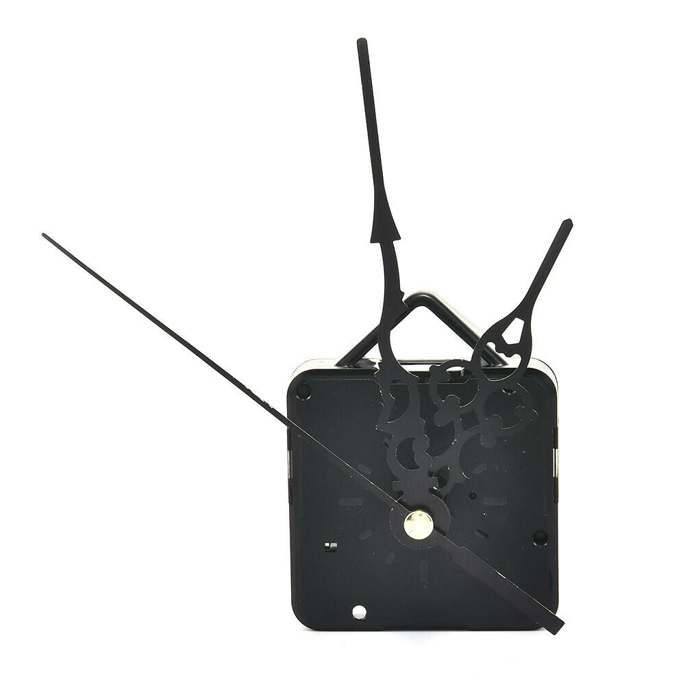 DIY Quartz Clock Mechanism Movement with Large Black Hollow Hands Wall Clock CA