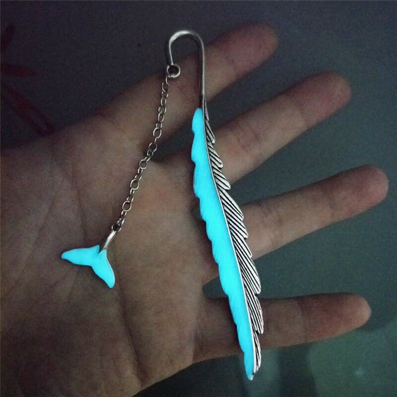 Luminous Night Whale tail Bookmark Label Read Maker Book Mark StationeryS.l8