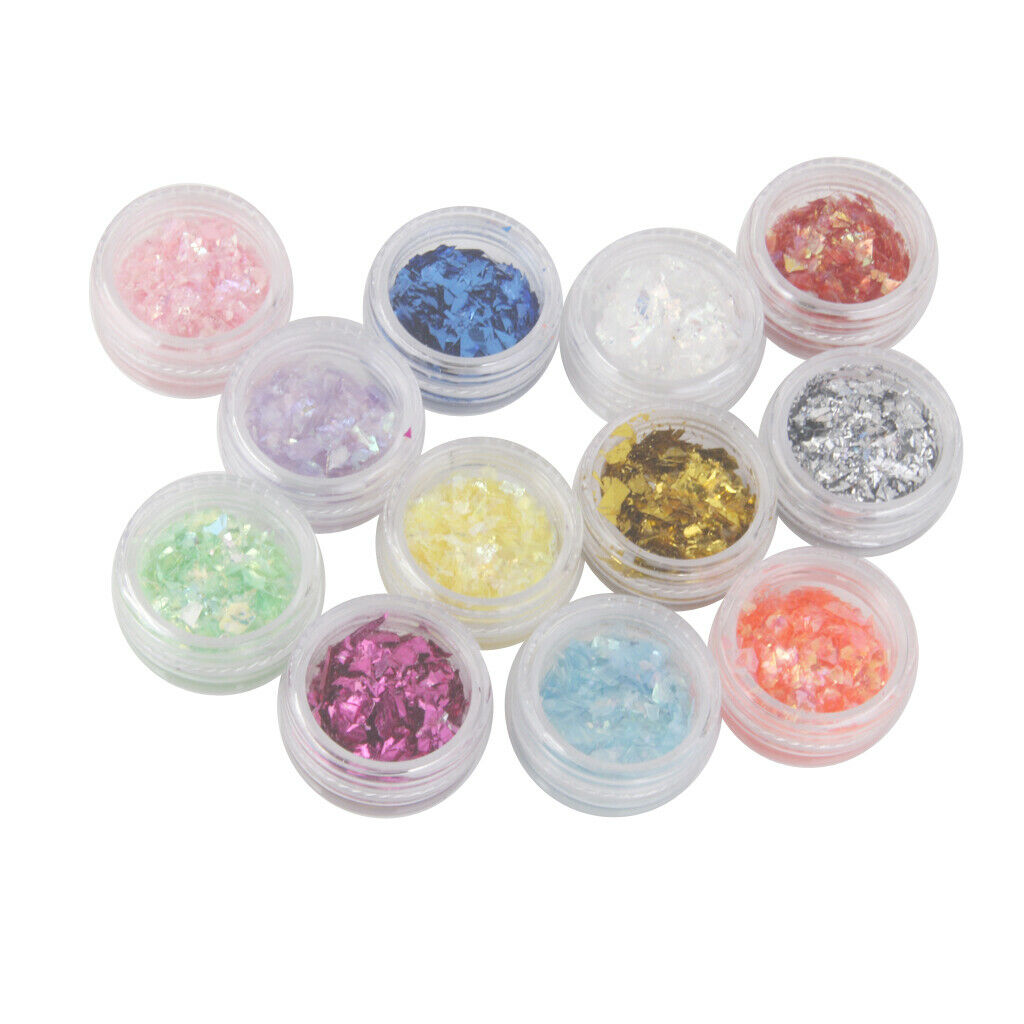 Set of 12 Colors Glitter Glitter Makeup Art Manicure