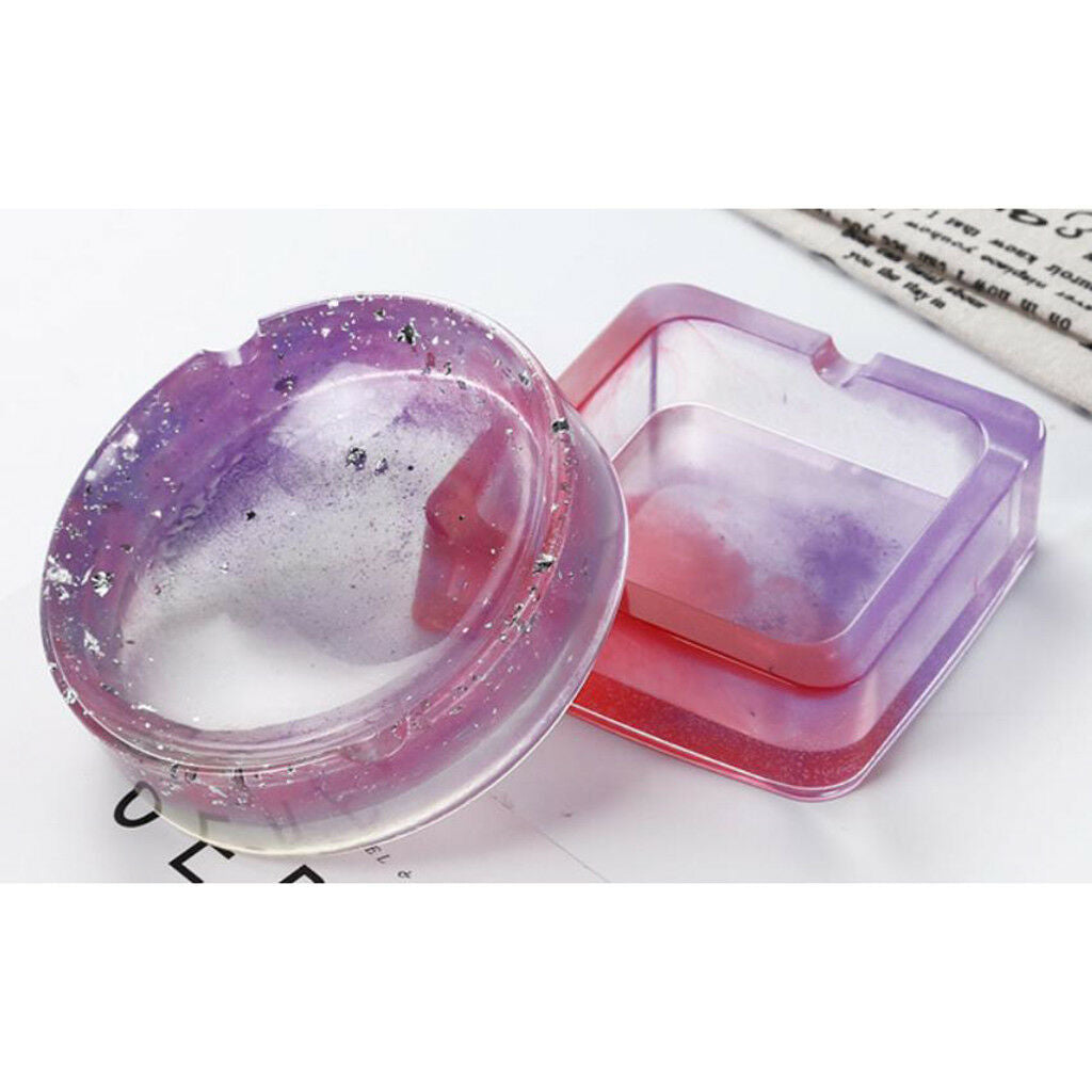 Silicone DIY Square Ashtray Mold Mould Home Ornaments Jewelry Making Tools