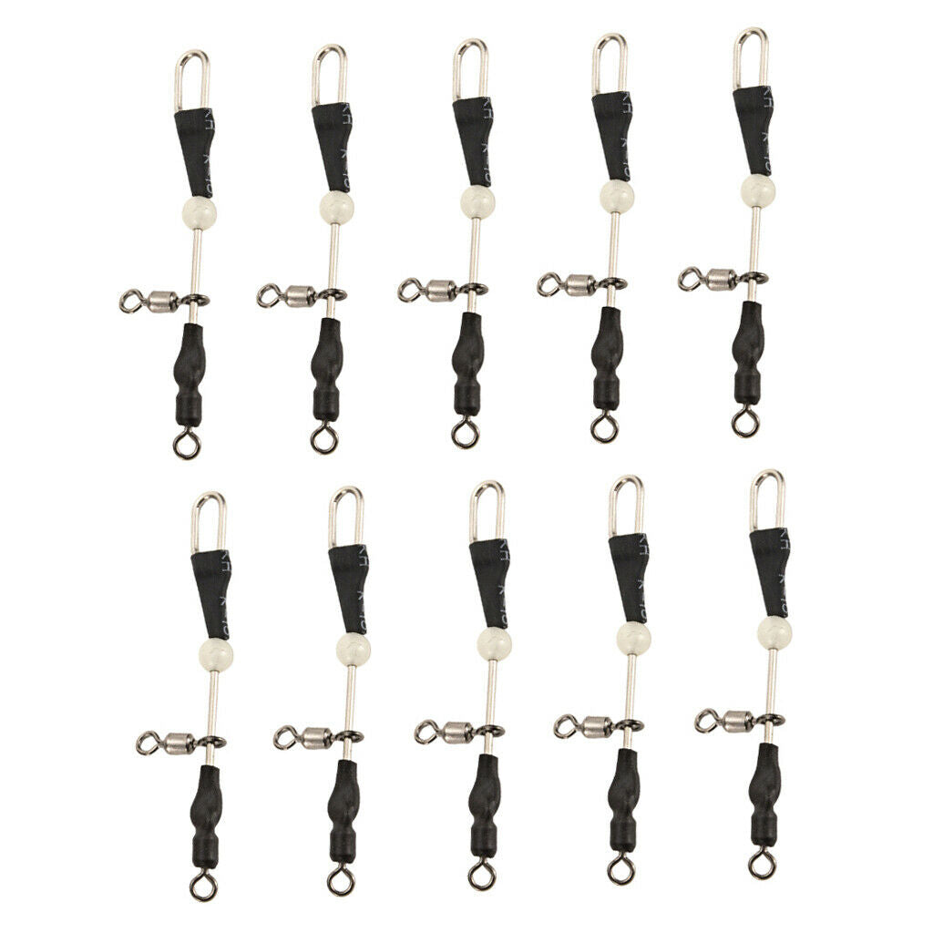 5/10pcs Fishing Rolling Swivels Connector Hook Line Connector 10 Pieces
