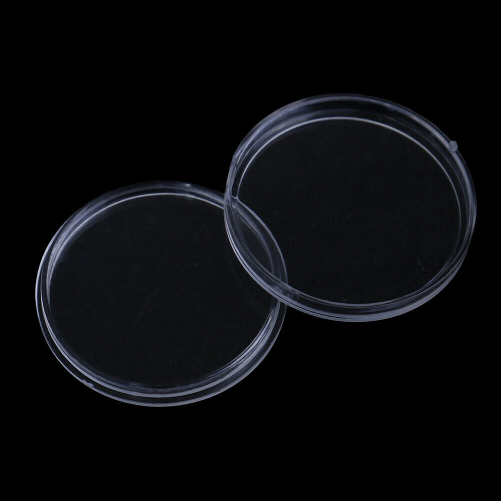 10Pcs 26mm plastic round applied clear cases coin storage capsules hol.l8
