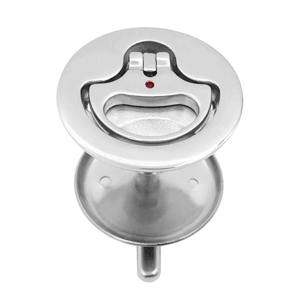 Marine Boat Hatch Handle Lift Flush Cam Latch with Back Plate, 316 Stainless