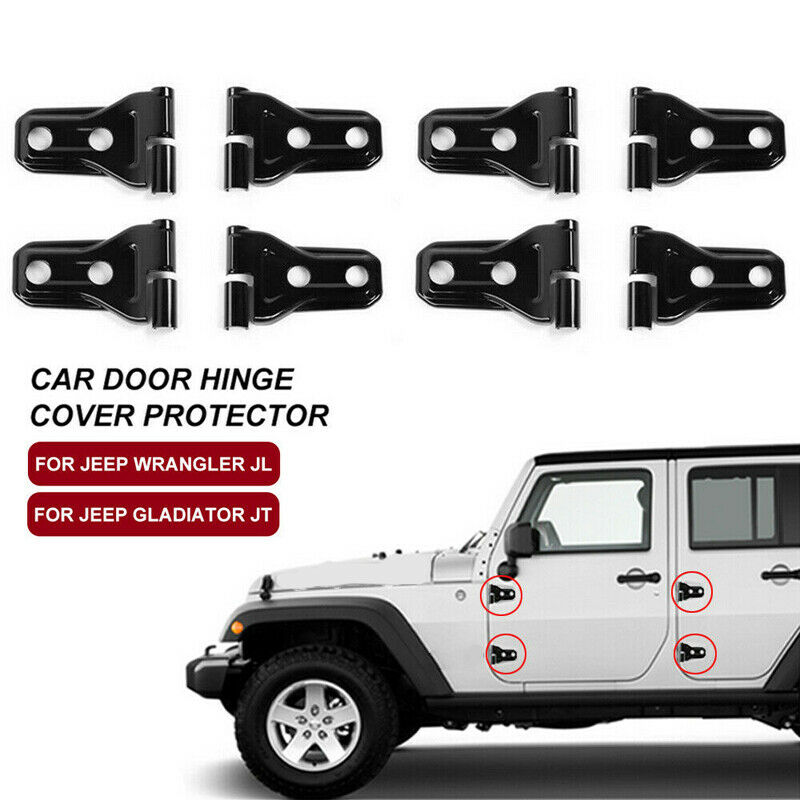For Jeep Wrangler JL 2018-2021 Gladiator JT Door Hinge Cover Protector Trim Kit