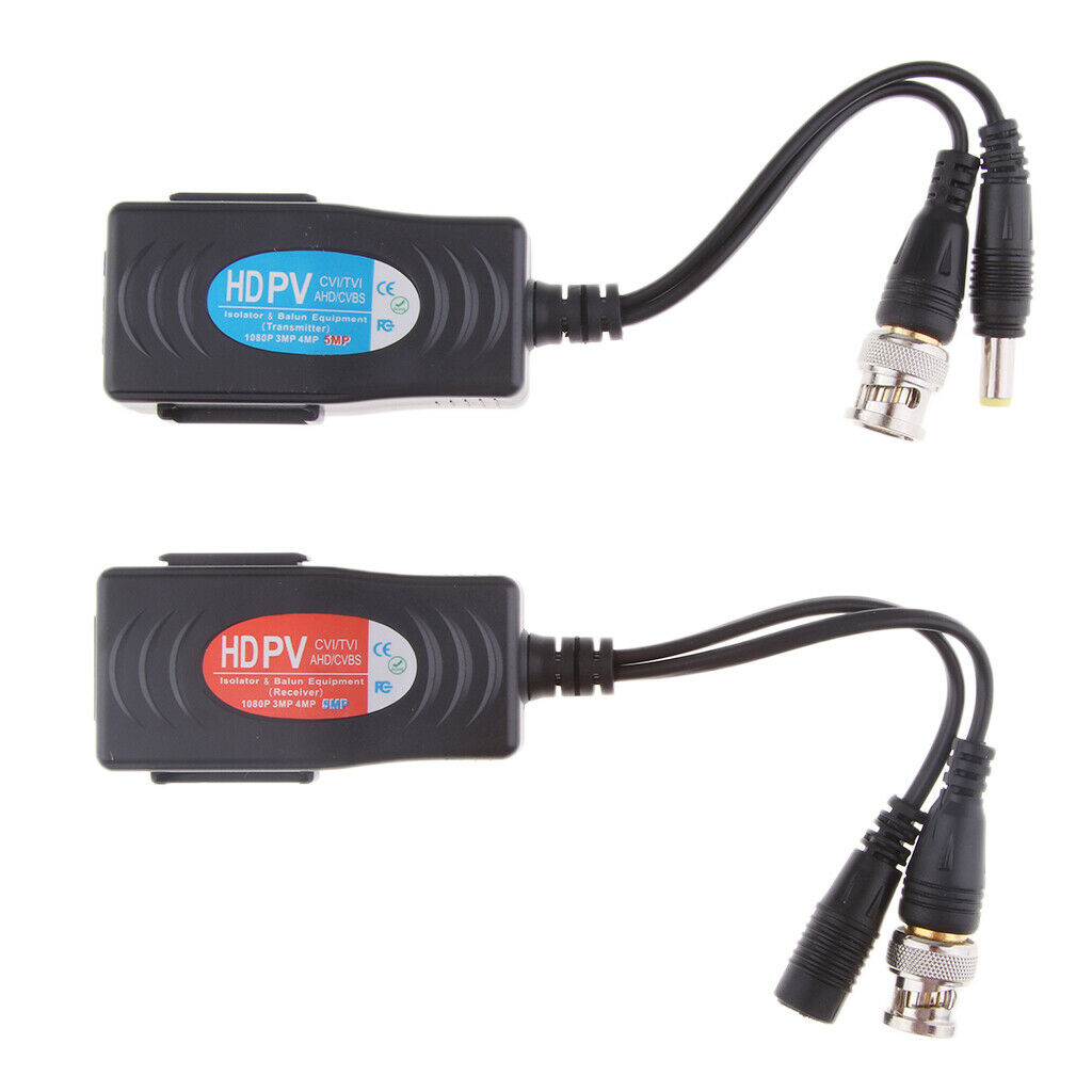 2Piece HD Video Audio Power Balun Transmitter/Transceiver