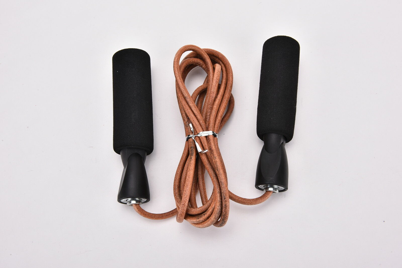 Leather Skipping Speed Rope Adjustable Weighted Boxing Jump Gym Exercise N uuJDD