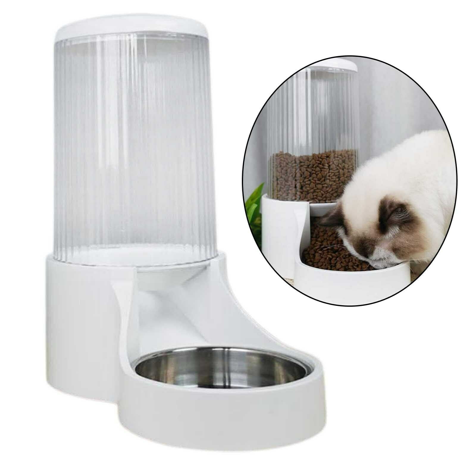 Automatic Pets Food Dispenser for Dog Cat Feeder Auto Dish Bowl Drinker 2.7L