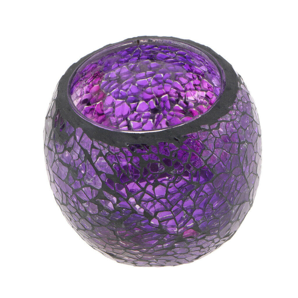 Wedding Festive Parties Events Decor Mosaic Glass Mood Light Candle Holder