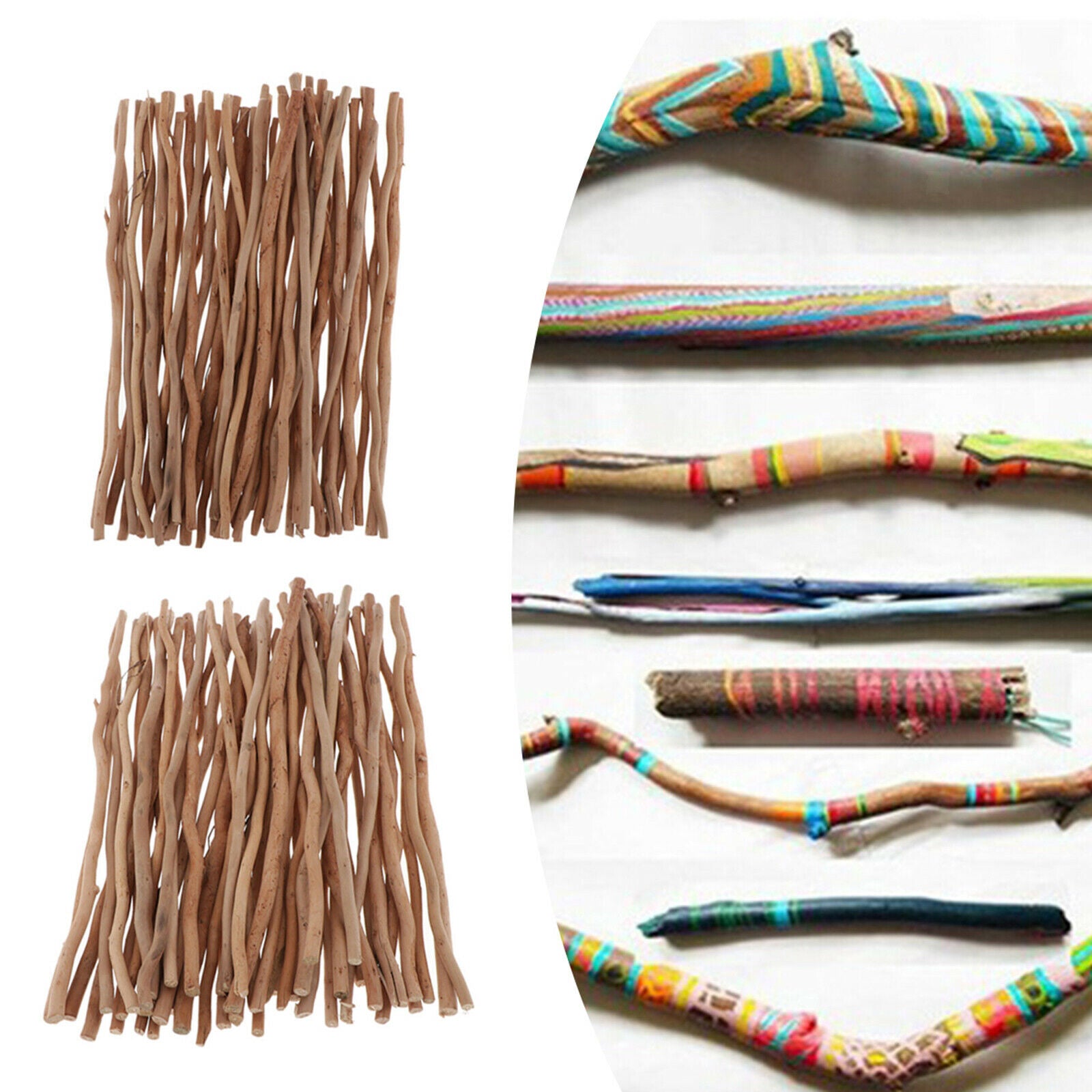 100x Driftwood Tree Branch Embellishments Wood Stick Dowel Fish Tank Wood