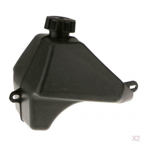 2x Plastic Bike Gas Petrol Fuel Storage Tank with Cap for ATV 50cc 70cc 90cc