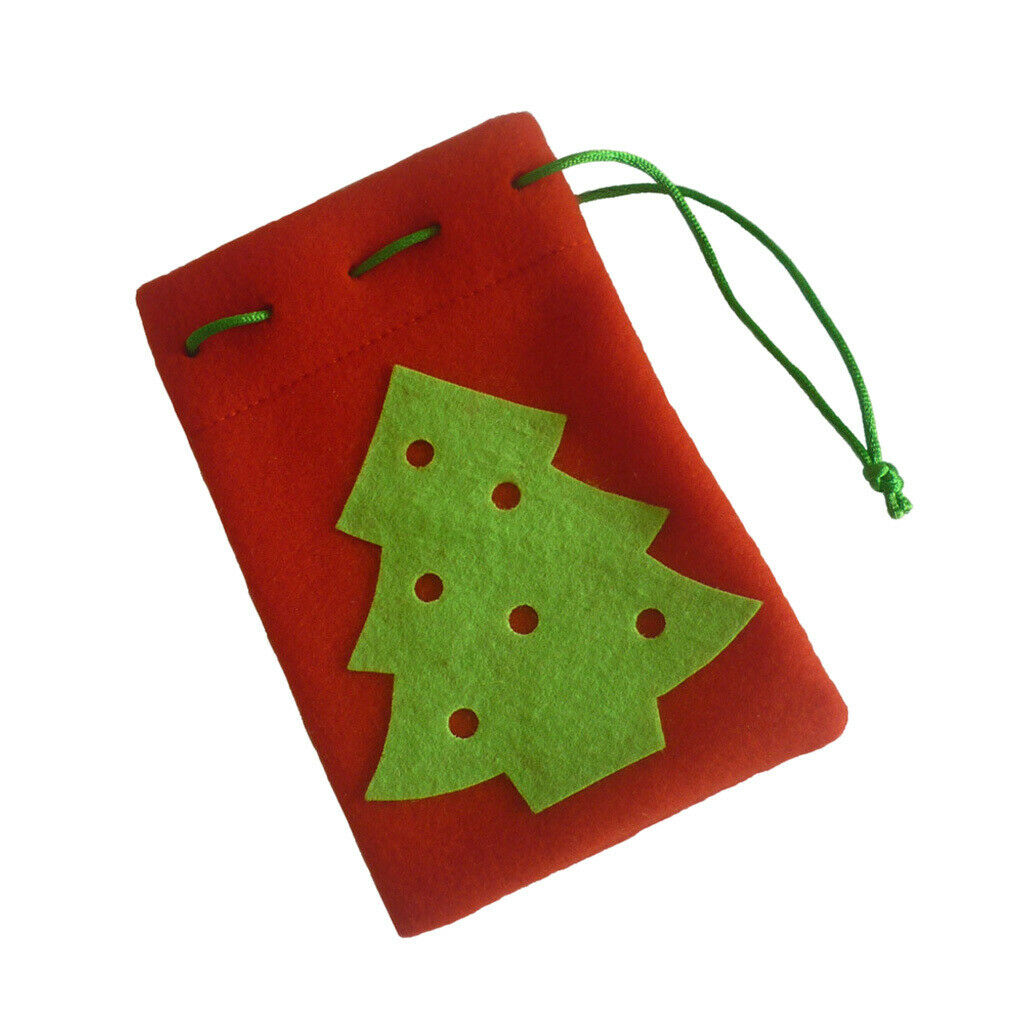 Xmas Tree Bags -Velvet Pouch -Drawstring Gifts Candy Packing -Hanging Decor