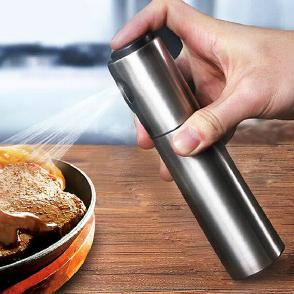 Stainless Steel Olive Oil Pump Spray Bottle Sprayer Vinegar Salad Dressing