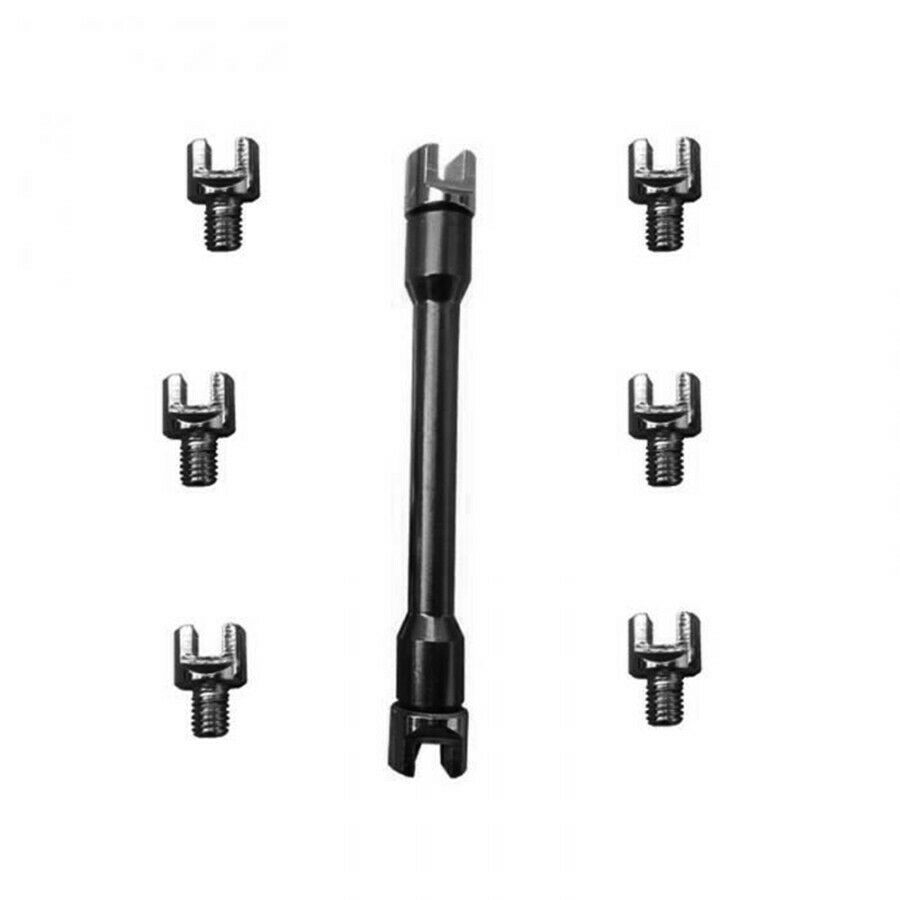 9x Motorcycle Spoke Wrench Set 5.4-6.8mm Motorbike Correcting Buckled Wheel Tool