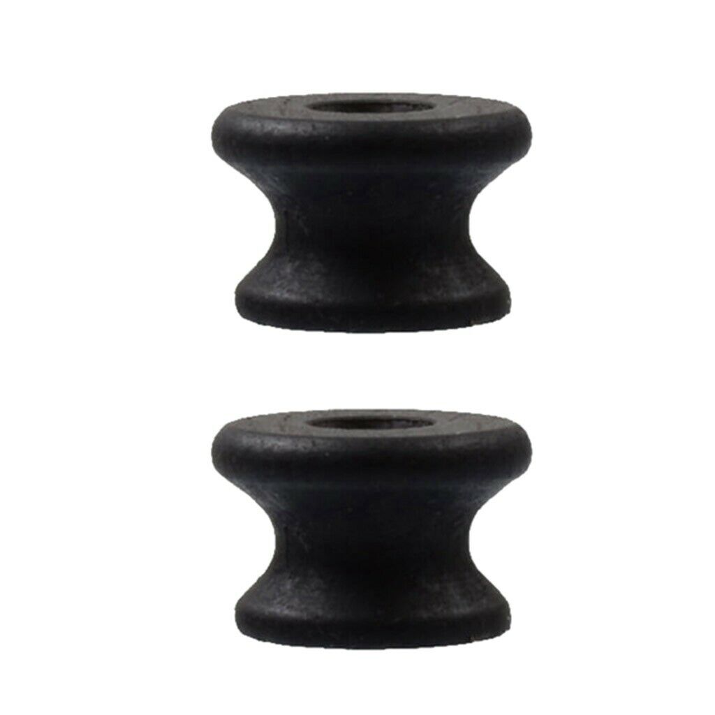 2x Ebony Guitar Strap Button Endpin   for Acoustic Electric Guitar