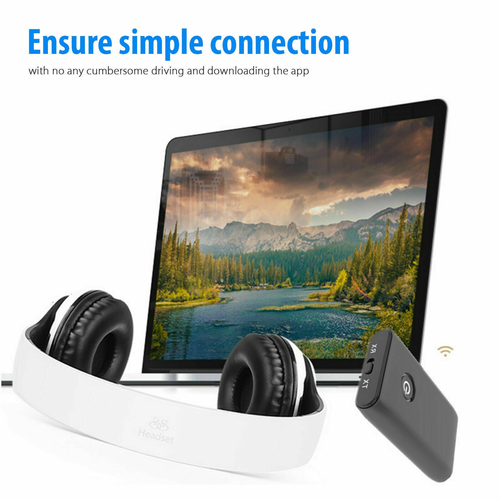2in1 Bluetooth 5.0 Transmitter Receiver Wireless Audio Aux 3.5mm USB Adapter Car