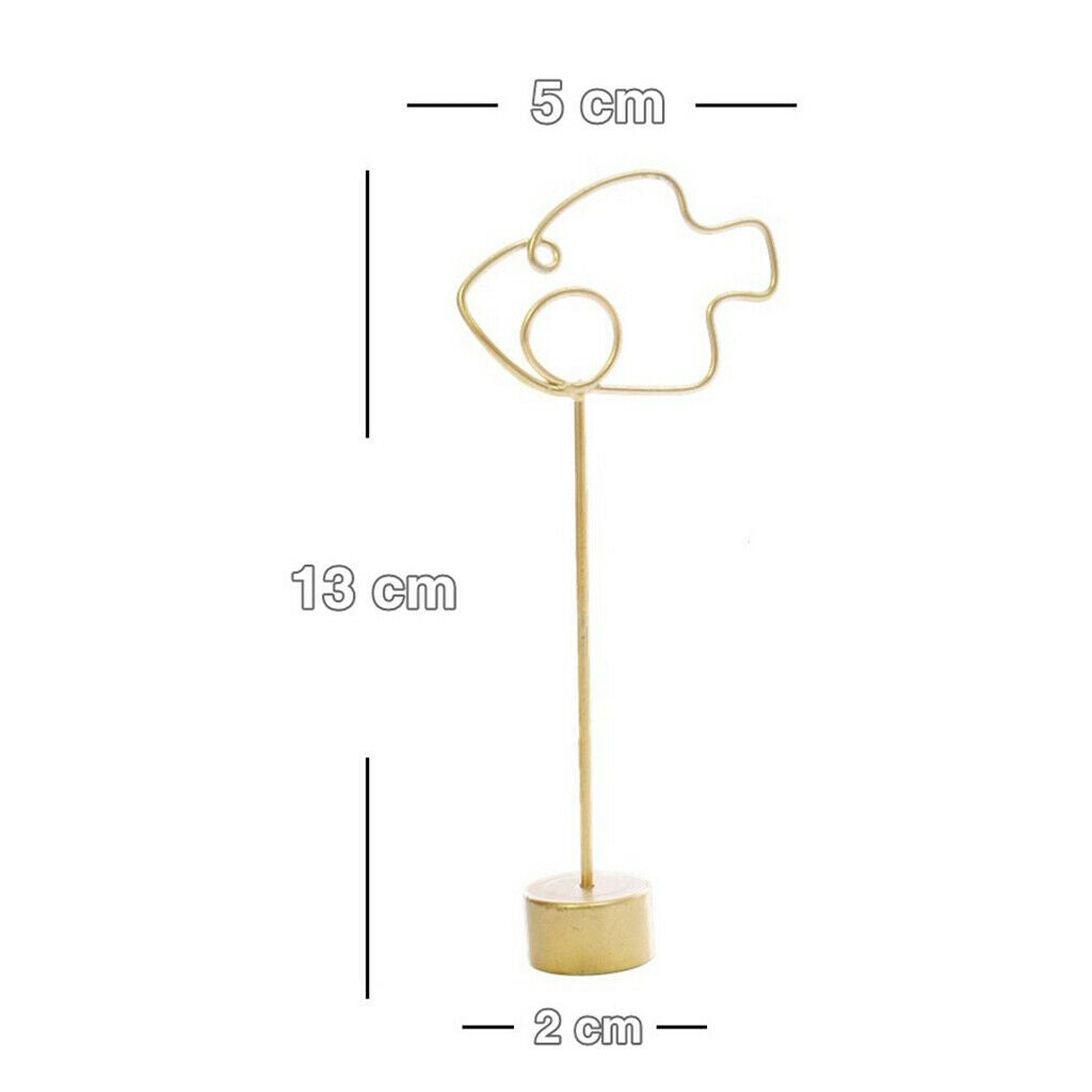 Metal Table Number Stand Place Card Holders Clips Party Event Table Decor