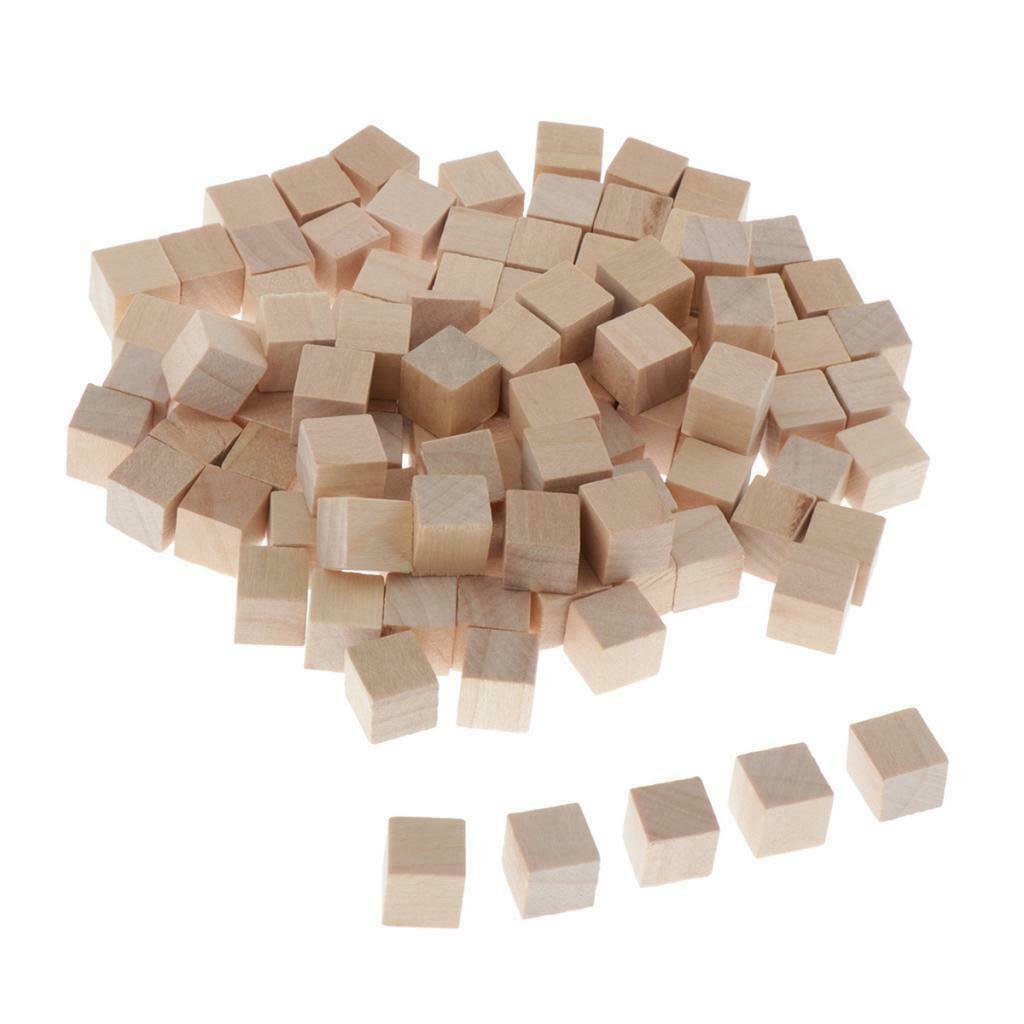 200Pcs Wooden Blank Dice Game Dice for DIY Decorating Craft Projects 10mm