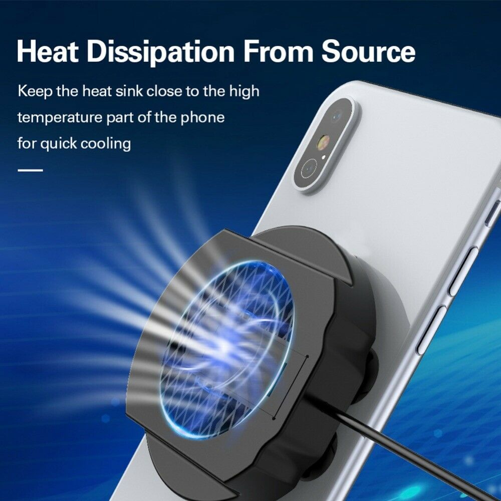 Universal Mobile Phone Radiator Gaming Cooler Adjustable Fan Holder Heat Sink