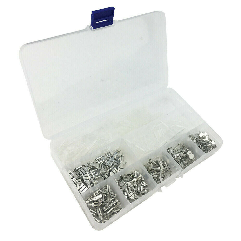 285x Crimp Terminals Spade Connectors Male Female Wire Insulated 2.8/4.8/6.3 Kit