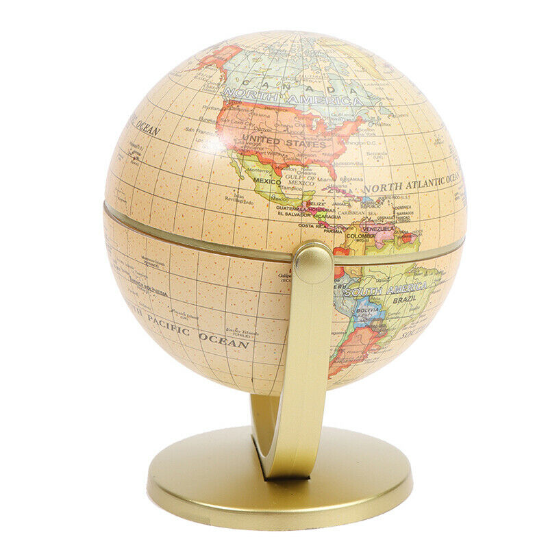 360 Degree Rotating World Globe Desktop Decor Geography Education School SupBDA