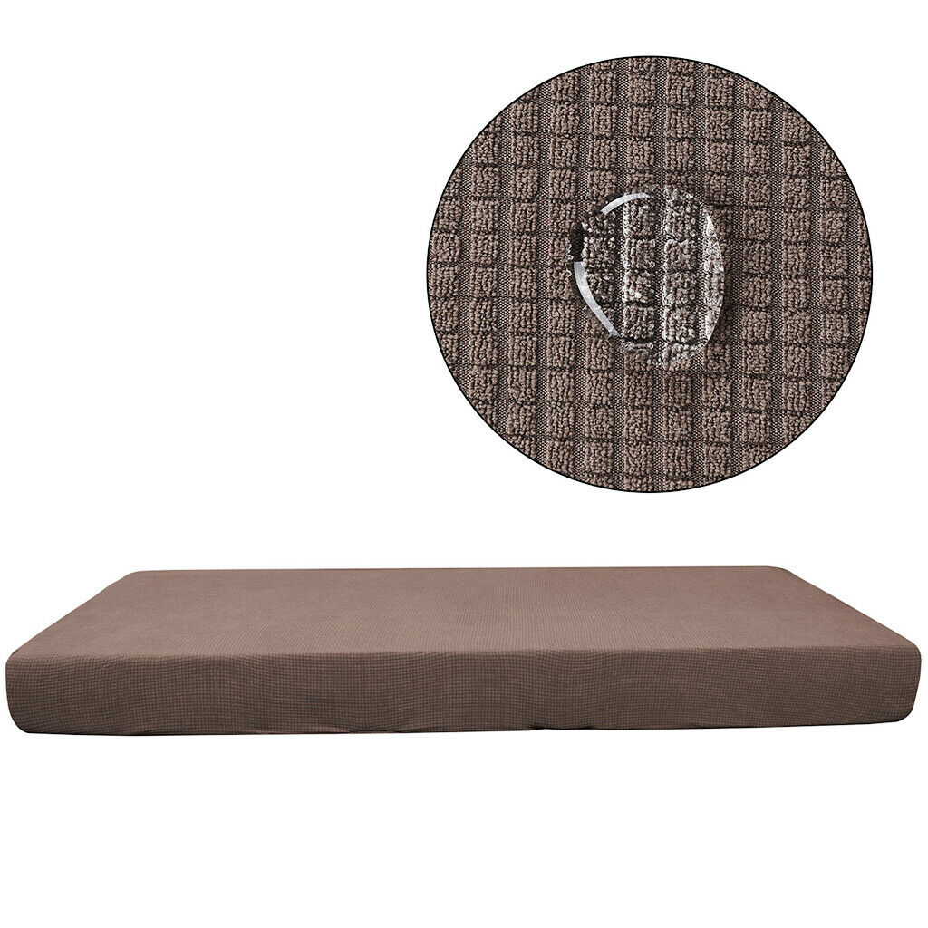 2X Sofa Futon Protector for Living Room Garden Couch Light Coffee-Size L