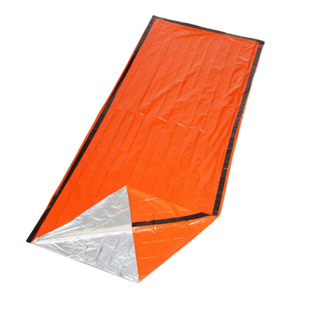 Emergency Sleeping Bag Outdoor Survival Whistle Blanket Hiking Shelter Sack