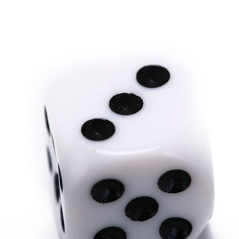 5pcs 16mm drinking dice acrylic white round corner hexahedron dice club parE DD