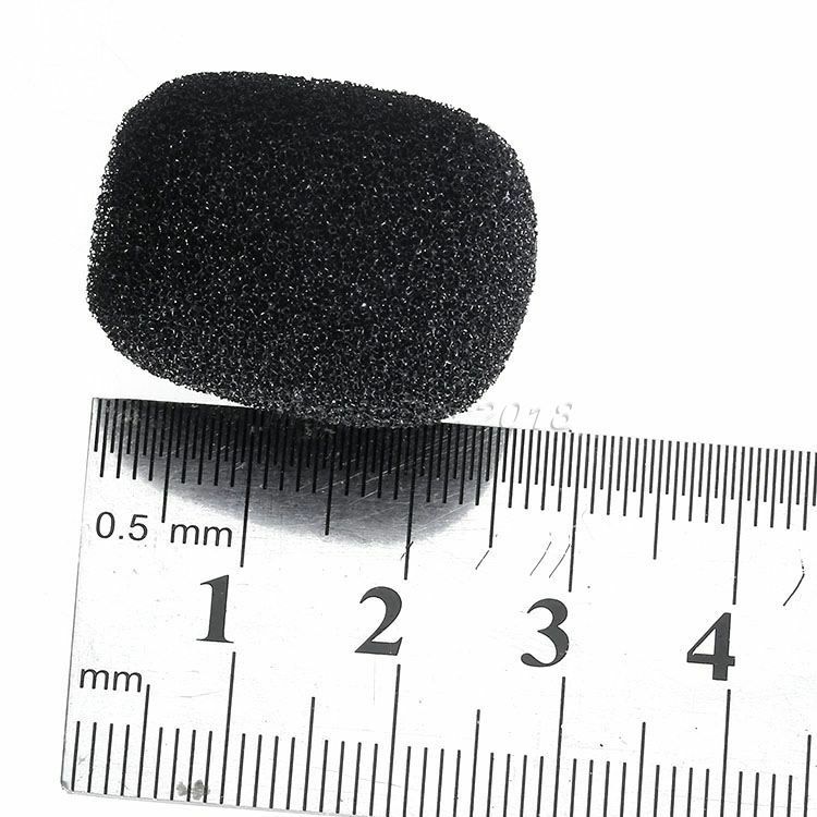 5pcs 25x6mm Black Mini Microphone Headset Windscreen Foam Mic Cover DJ Karaoke