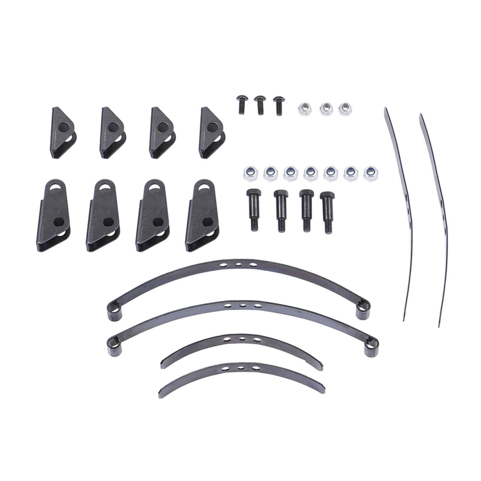 Solid Steel Leaf Type Spring Suspension Set for Tamiya 1:14 RC Tractor Rears