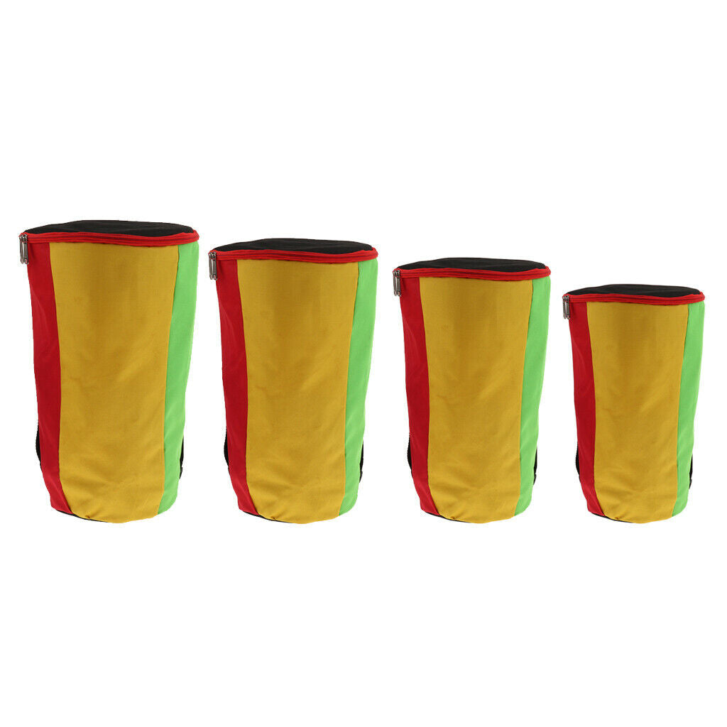 Multicolor Djembe African Drum Gig Bag Case with Shoulder Strap 8inch