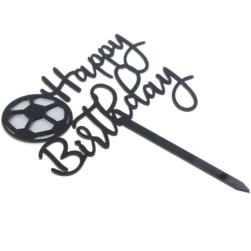 Football Acrylic Cake Topper Soccer Happy Birthday Cake Topper For Birthday BDA