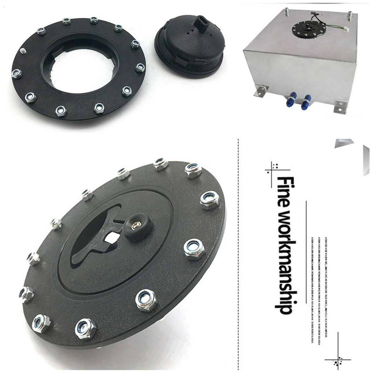 Fuel Resistant Plastic Car Fuel Tank Filler Cap +Accessories Good Sealing
