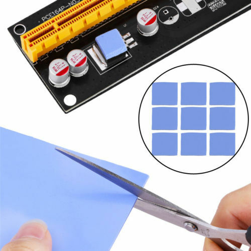 100mmx100mmx1mm GPU CPU Heatsink Cooling Thermal Conductive Silicone Pad Chip