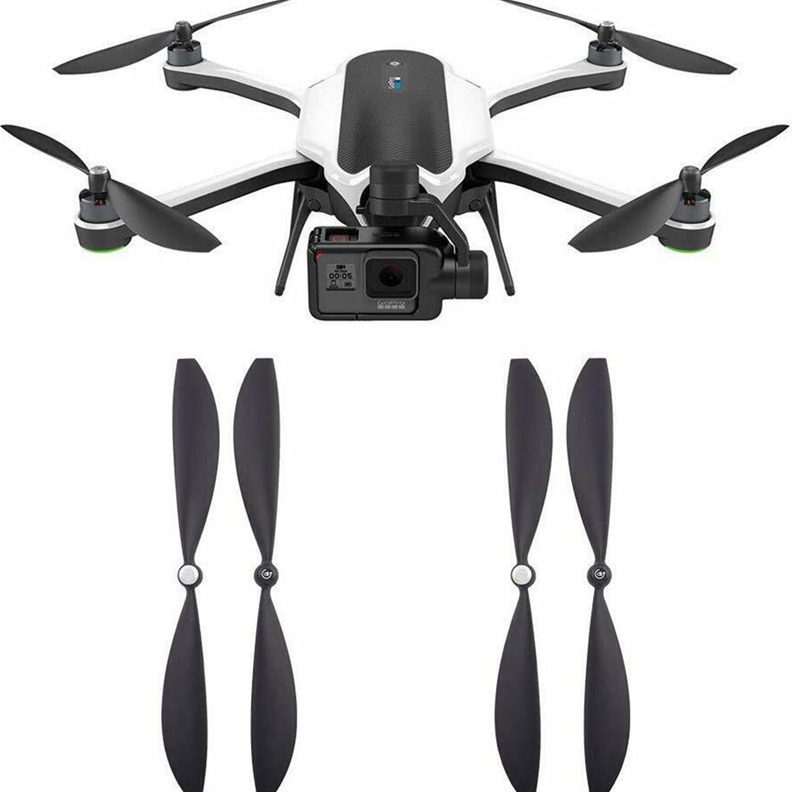 Maximal Power Propeller Blades for GoPro Karma Drone w/ Built-In Nut Props (4PK)