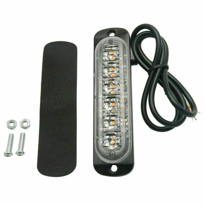 4Pcs Car Tow Truck Strobe 6 LED Light Emergency Hazard Flashing Warning Lights
