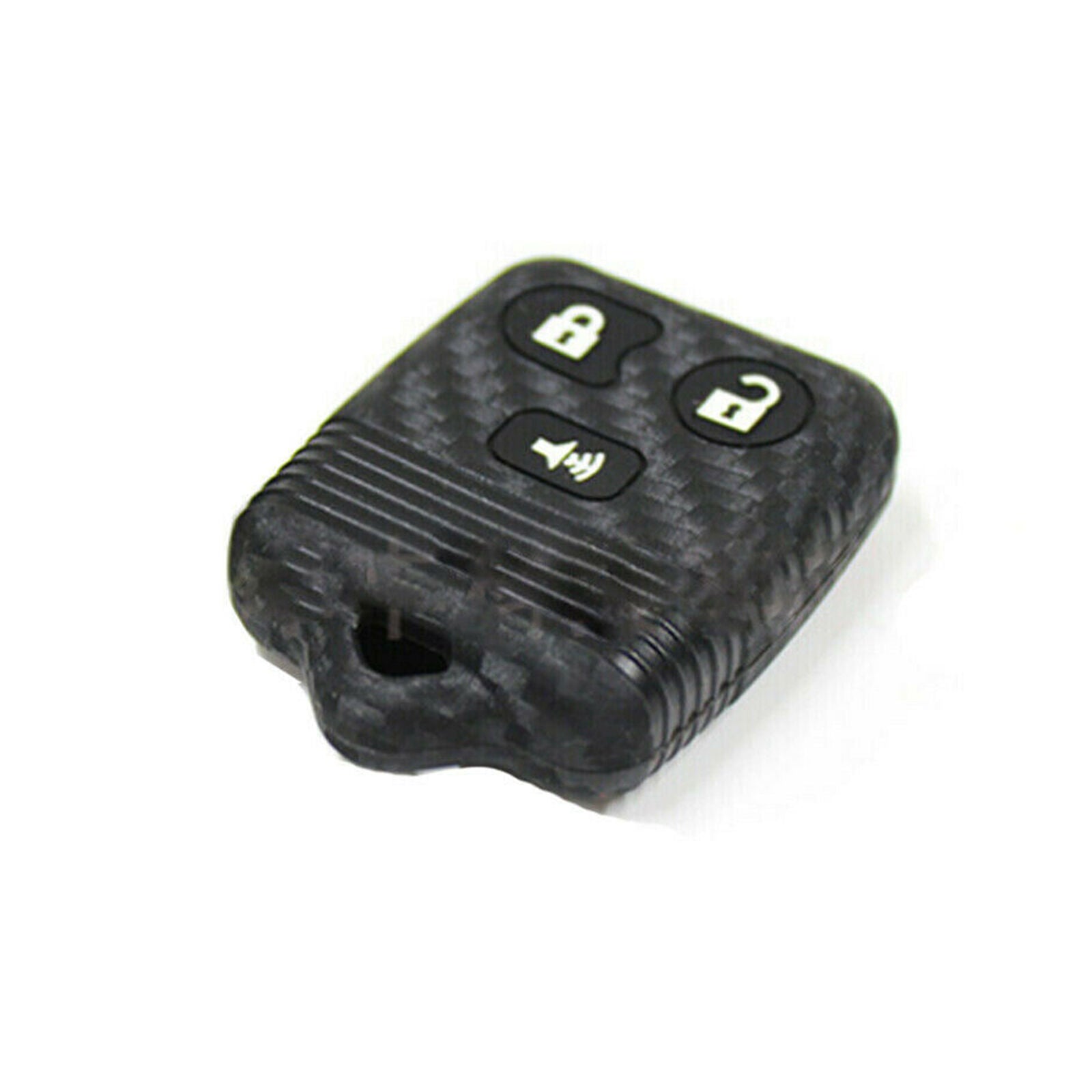 Carbon Fiber Soft TPU Remote Key Fob Cover Case For Ford F150 F250 F350 F450 F55