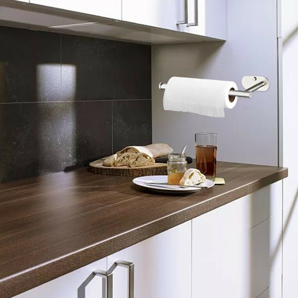 Paper Towel Holder Stainless Steel Paper Rack Kitchen Storage Organiser