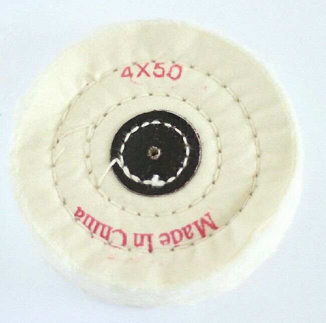 New 4" 50 Ply White cloth Polishing Buffing Wheel Diameter 100 [M1]