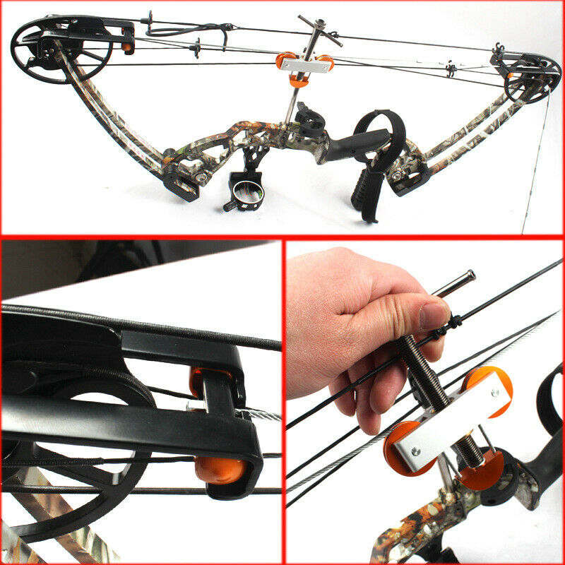 Portable Compound Bow Press Quad Bracket Repair String Changer Archery Tool Set